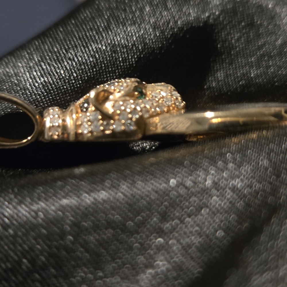 EFFY Rose Gold Diamond Panther NECKLACE - Picture 8 of 9